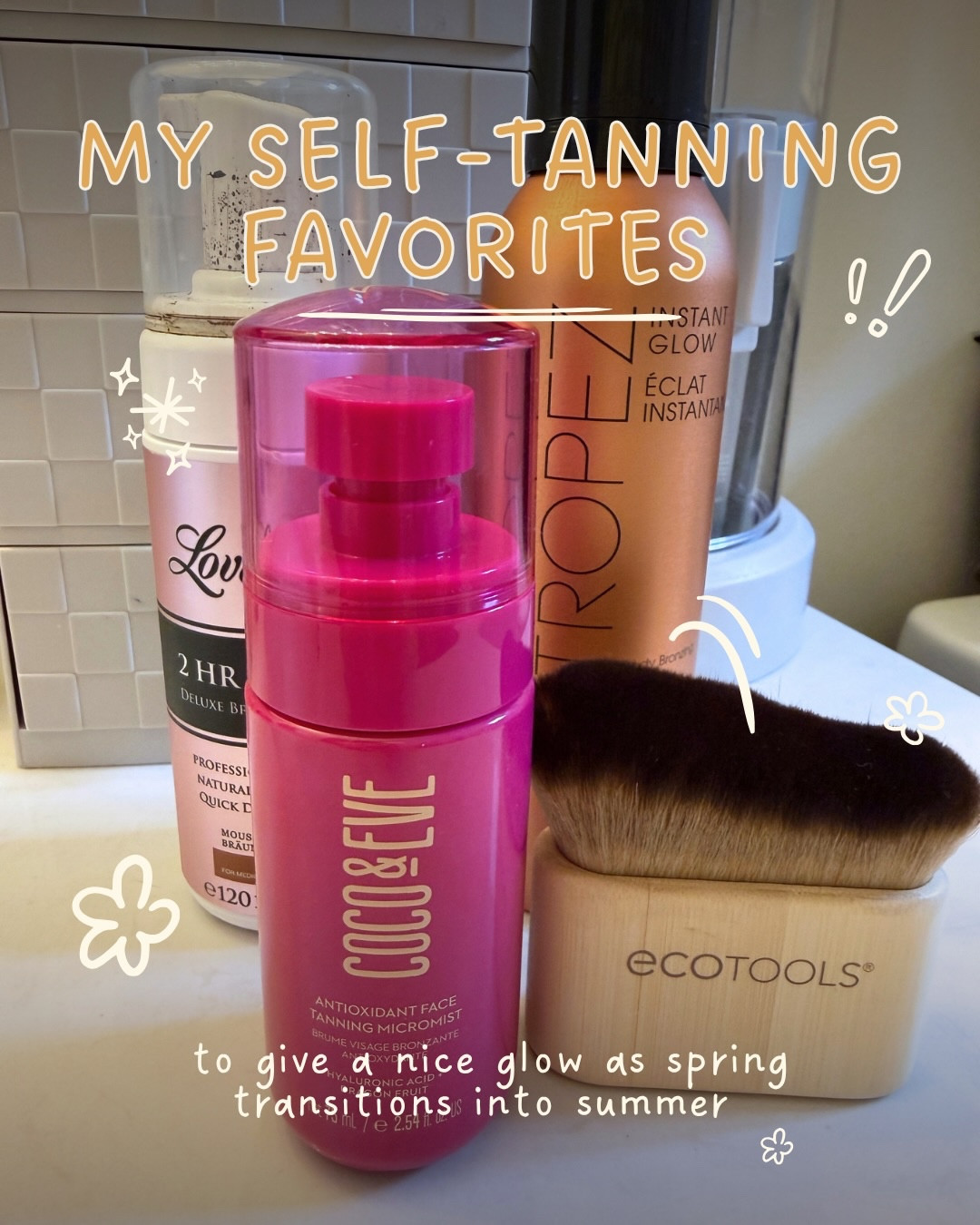 Couldn’t be more ready for a nice tan, but since the sun and weather wants to play games I’ll be using my self-tanning products until further notice. 

Comment SHOP and I’ll send you links to my faves!