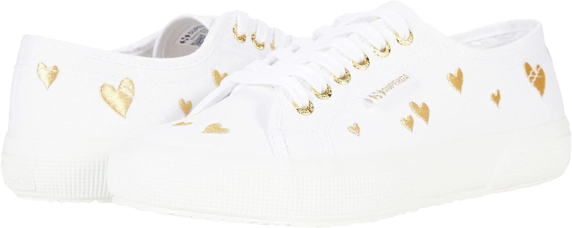 Superga Women's 2750-Cotwembroiderylamehearts Sneaker | Amazon (US)