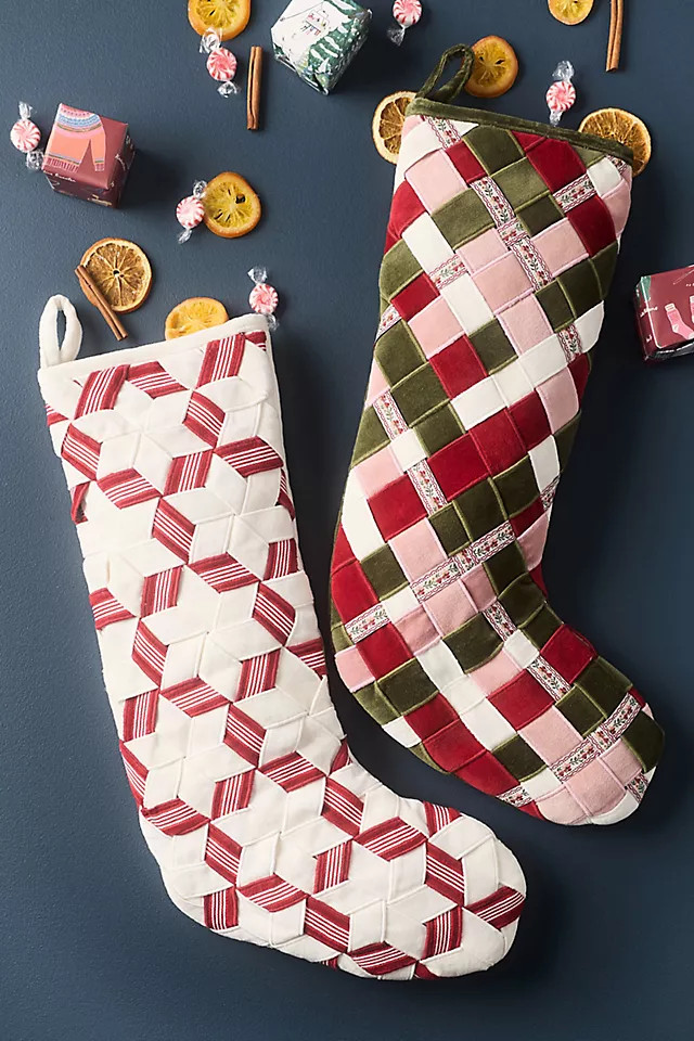 Ribbon Woven Stocking | Anthropologie (US)