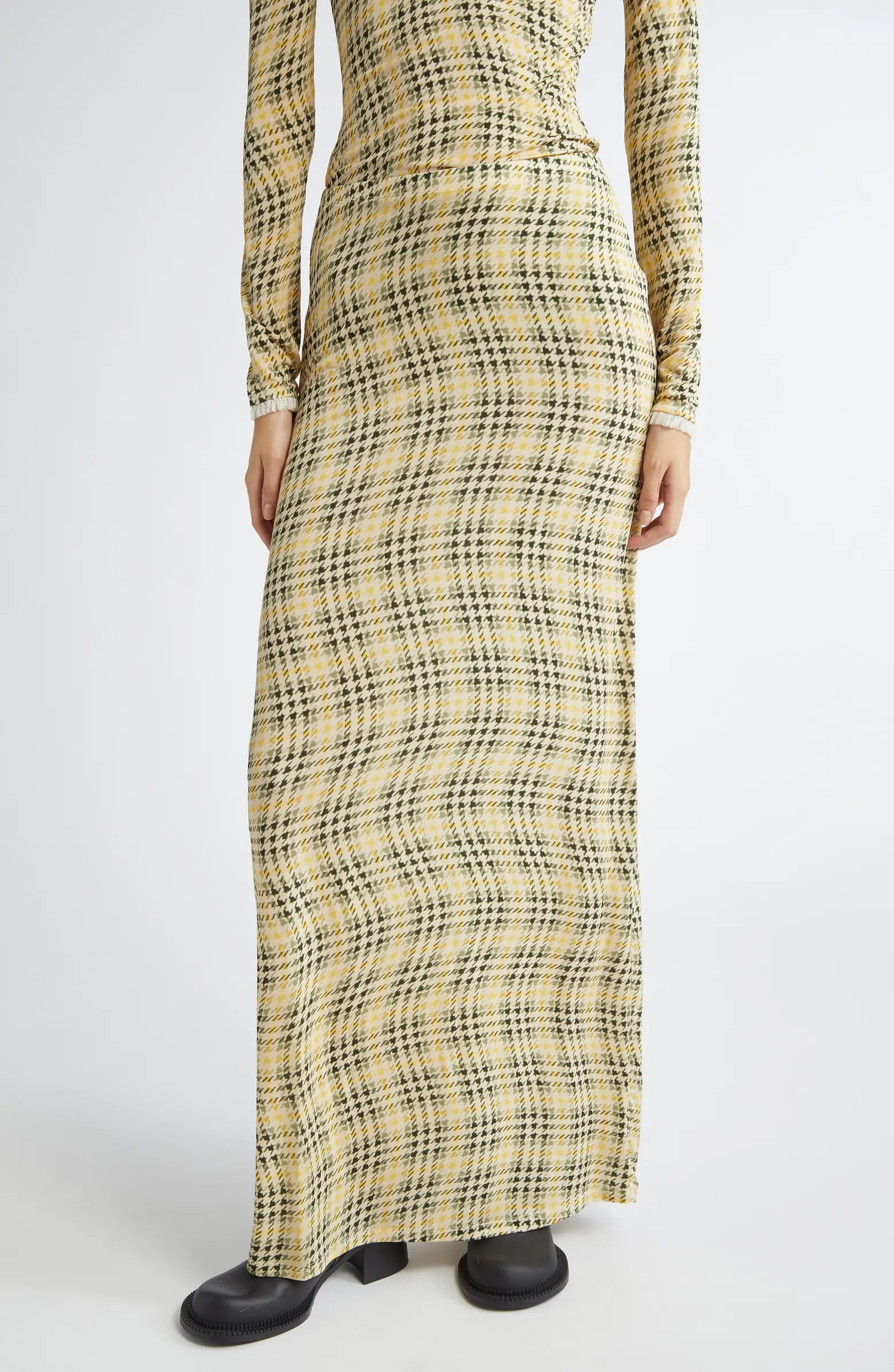 Rabanne Jupe Plaid Maxi Skirt | Nordstrom | Nordstrom