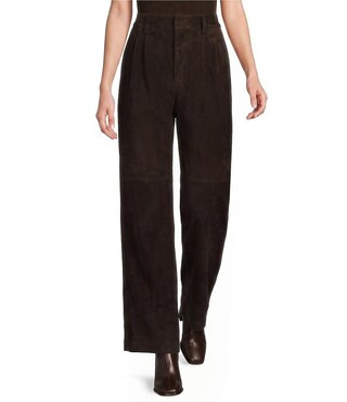 Antonio Melani Charlotte Genuine Suede High Rise Pleated Front Coordinating Trouser -  2 | Dillard's