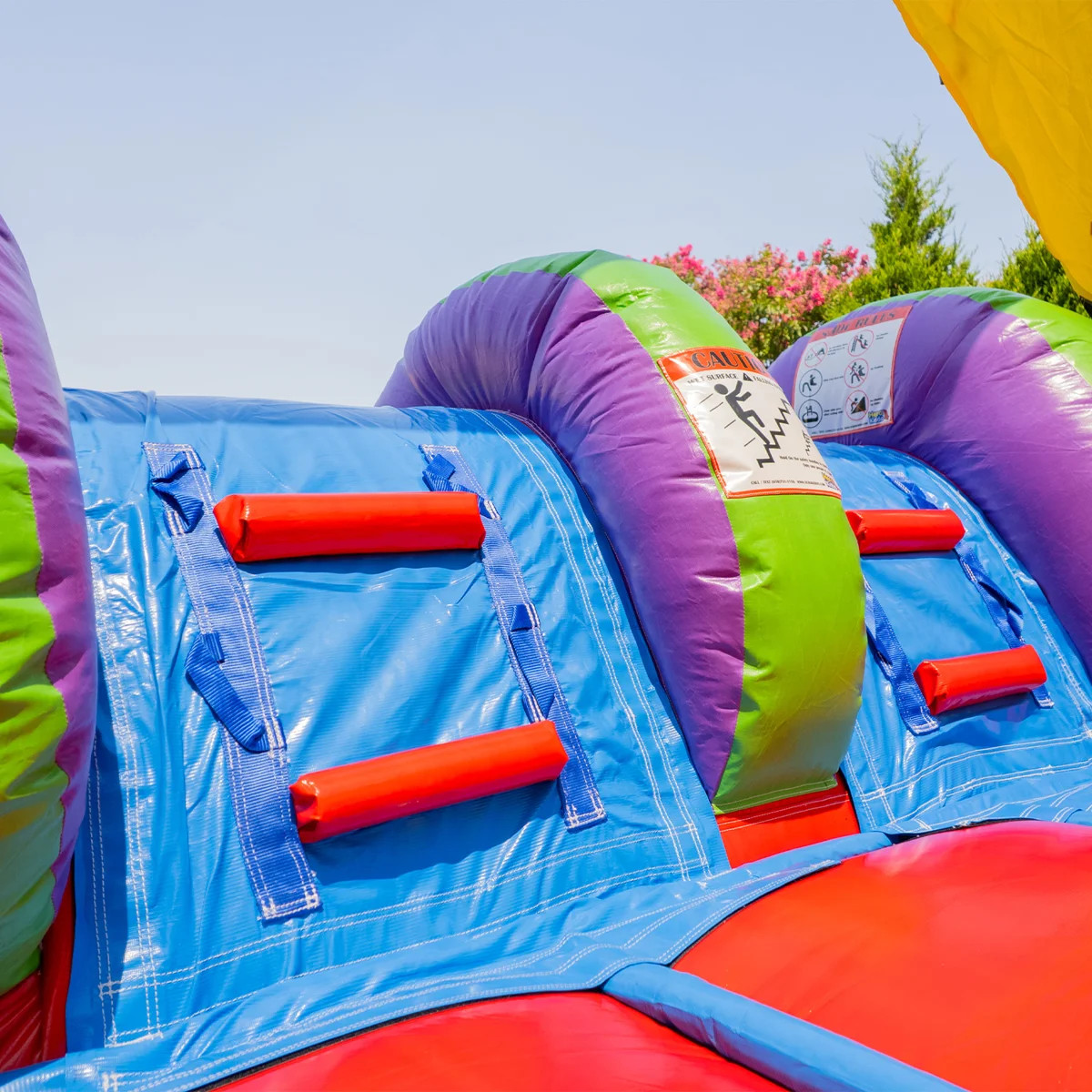 HeroKiddo Jelly Bean Castle Commercial Grade Bounce House Water Slide with Splash Pool (with Blow... | Wayfair North America