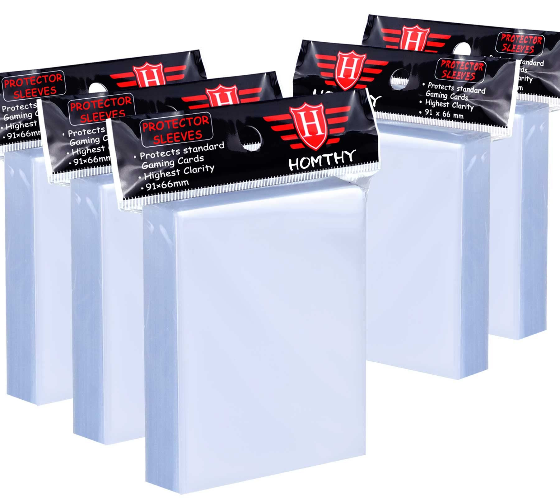 500 Counts Card Sleeves for Trading Cards, Soft Penny Card Sleeves Clear Plastic Card Protectors ... | Amazon (US)