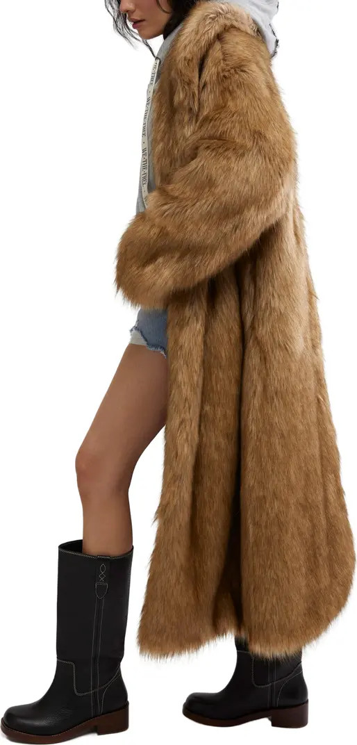 Free People Annice Faux Fur Coat | Nordstrom | Nordstrom