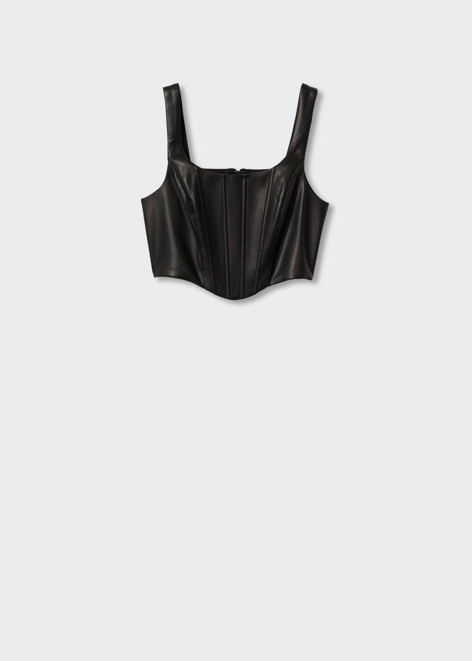 Corset style top | MANGO (US)