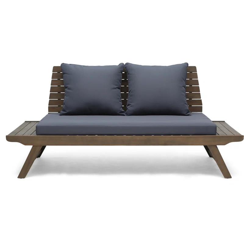 Lavinia 65'' Acacia Outdoor Loveseat | Wayfair North America