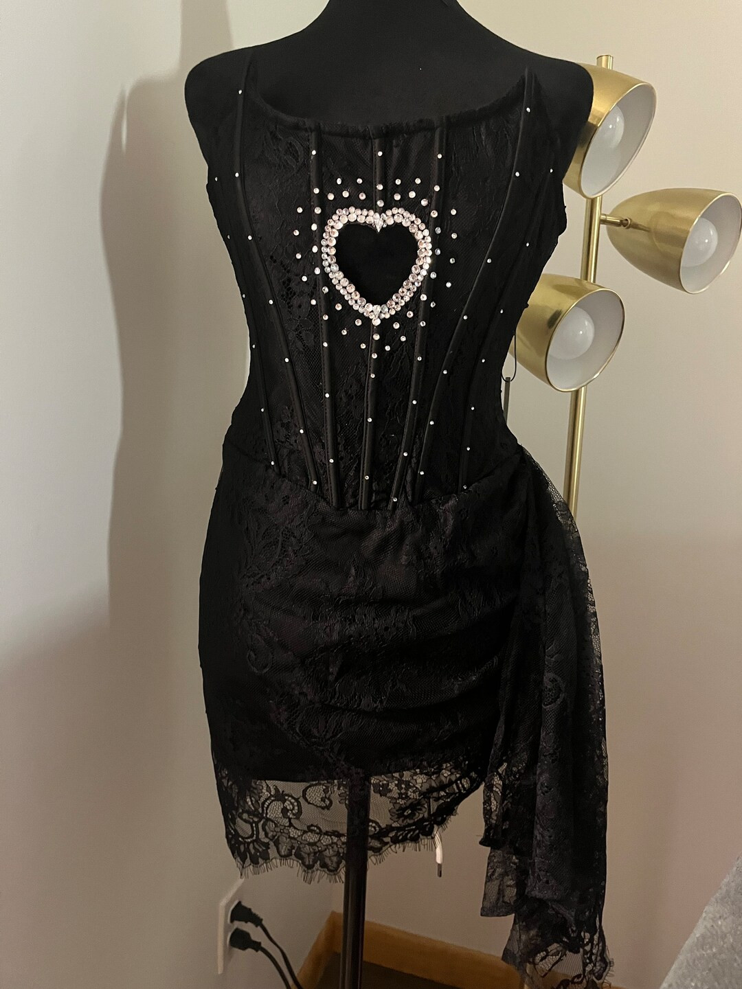 Heart Cutout Corset Dress - Etsy | Etsy (US)