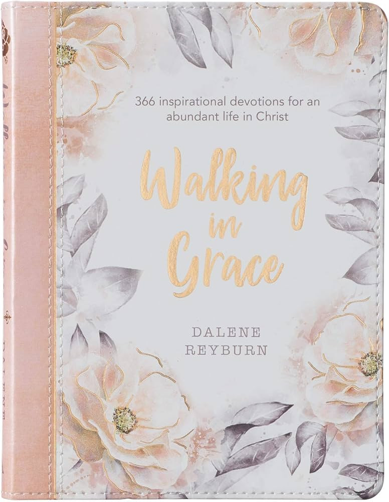 Walking in Grace - 366 Inspirational Devotions for an Abundant Life in Christ - Floral Faux Leath... | Amazon (US)