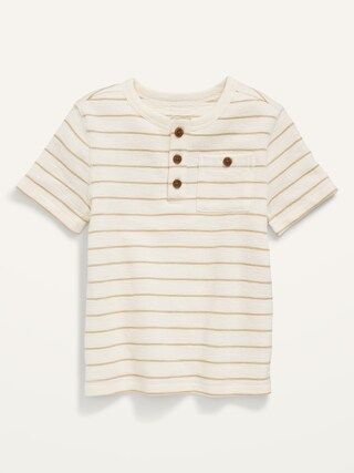 Striped Jacquard-Knit Henley T-Shirt for Toddler Boys | Old Navy (US)