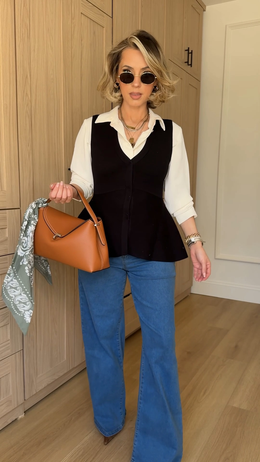 GRWM for church 🤗🙌🏼 comfy, stylish, modest 👏🏼 

Size 4 jeans
small in Express top 
Exact vest is from Commense. Linked similar options 

#LTKU #LTKootd #LTKdayinmylife