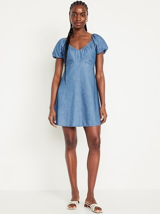 V-Neck Mini Swing Dress | Old Navy (US)