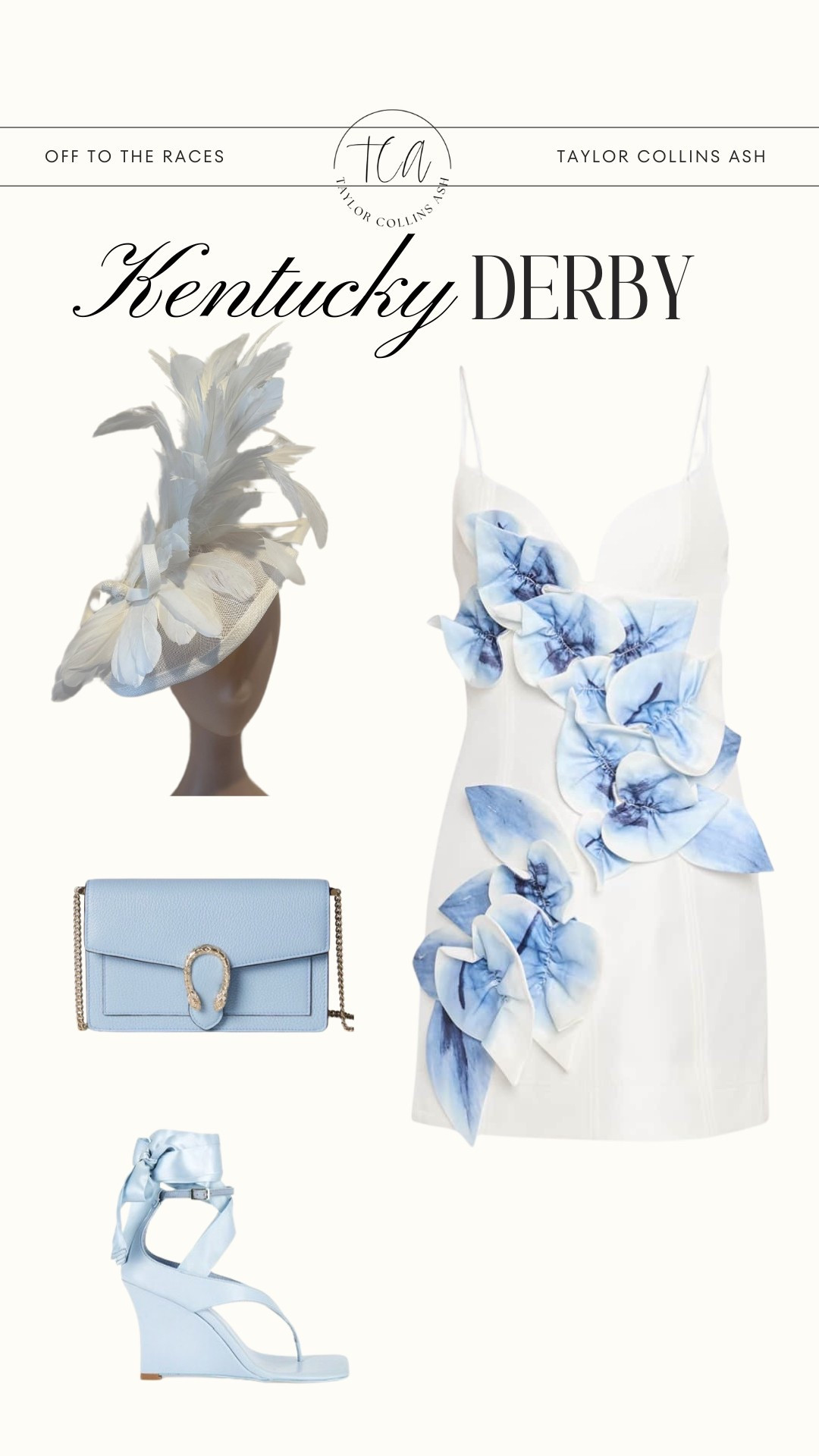 A classic powder blue & white for Kentucky Derby! Fascinator by taylored goods & company 

#LTKWedding #LTKShoeCrush #LTKSeasonal