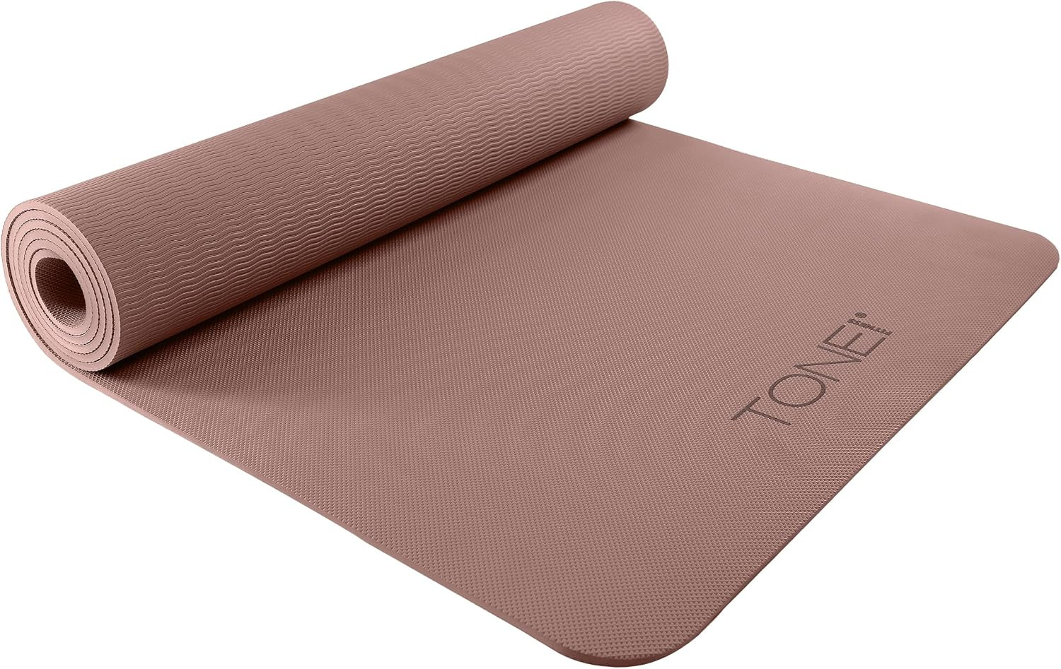 TONE Fitness 1/4" Yoga Mat, Non-Slip Exercise & Pilates Mat with Strap | Amazon (US)