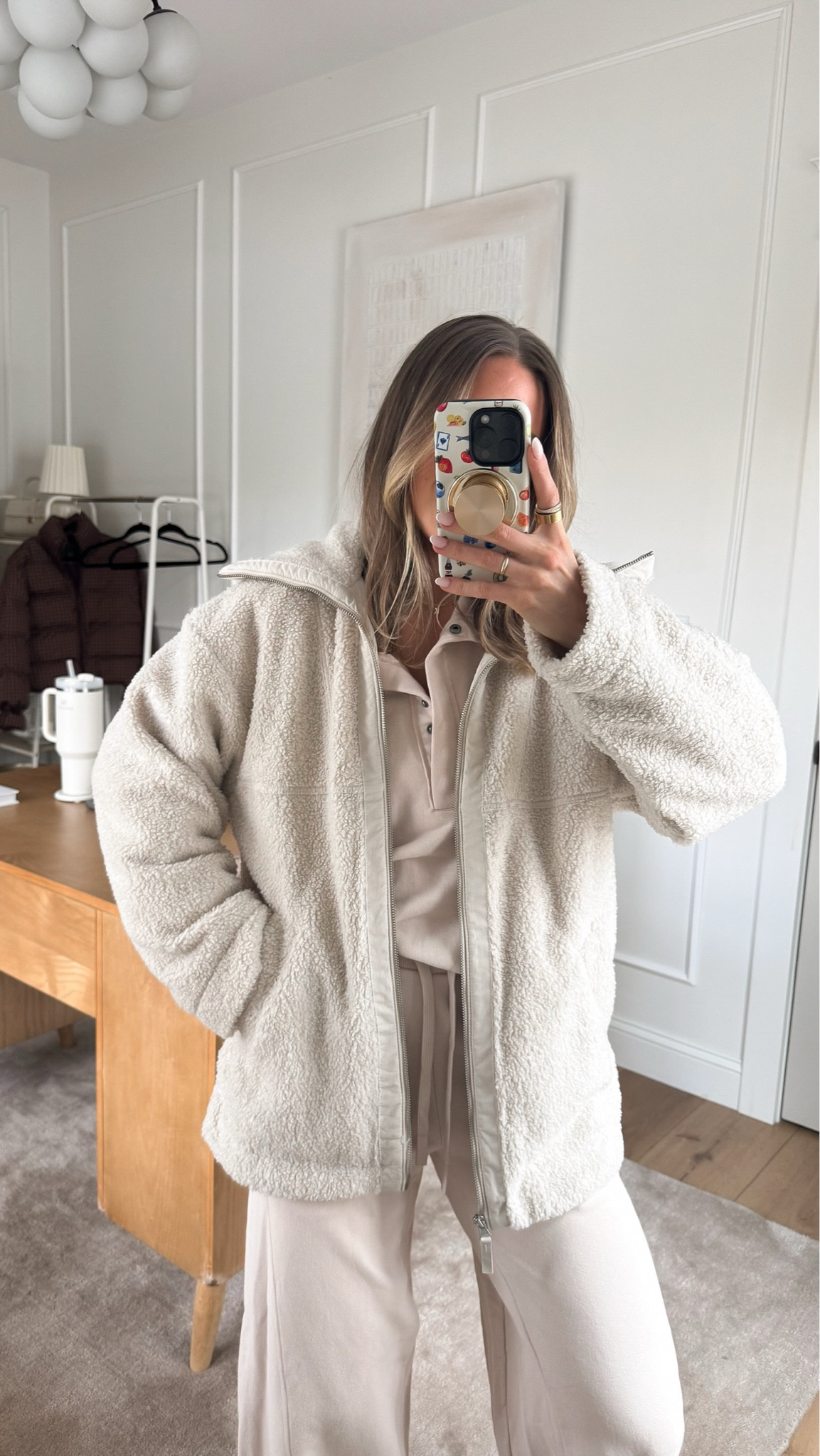 LOVING how versatile this jacket is ✨ Perfect for travel, everyday wear, or to throw over your activewear!! 
(I sized up in this one) 

Fall Finds
Sherpa jacket 
Target Fashion 

 

#LTKSeasonal #LTKHoliday #LTKGiftGuide