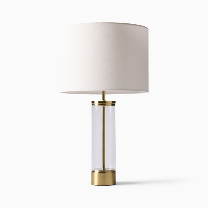 Acrylic Column USB Table Lamp (25") | West Elm (US)