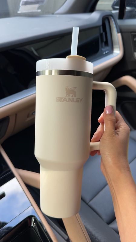 Loving my new Stanley quencher! I got the cream color. I like drinking out of a straw but you can turn the top to drink out of the opening and turn it again to close it so there’s no spills. Comes in 30 different colors!  Keeps my drinks cold all day! 

#LTKActive #LTKhome #LTKfitness