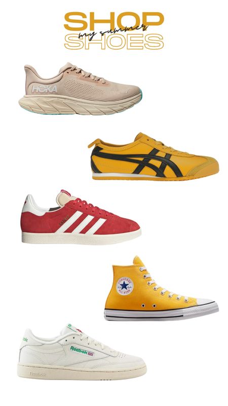 Summer sneakers, Hoka, onitsuka tiger Mexico 66, adidas gazelle, Reebok, converse 

#LTKFindsUnder100 #LTKSeasonal #LTKShoeCrush