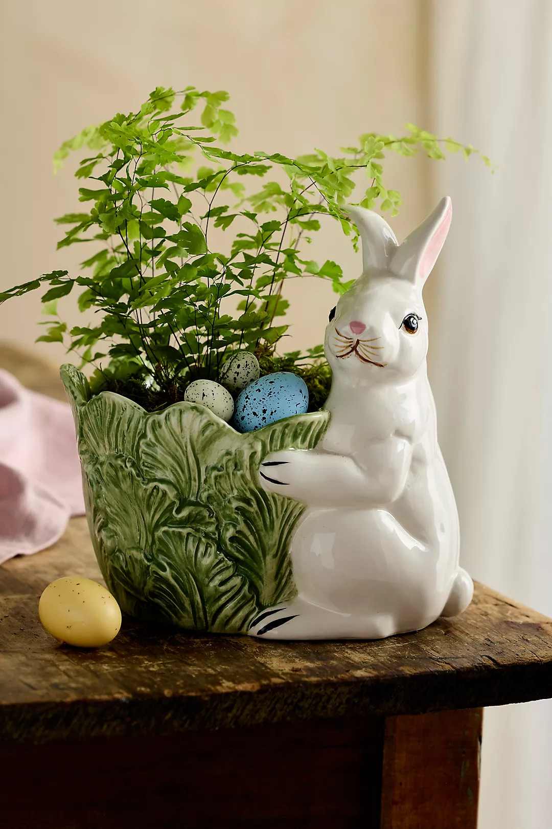 Bunny + Cabbage Planter | Anthropologie (US)