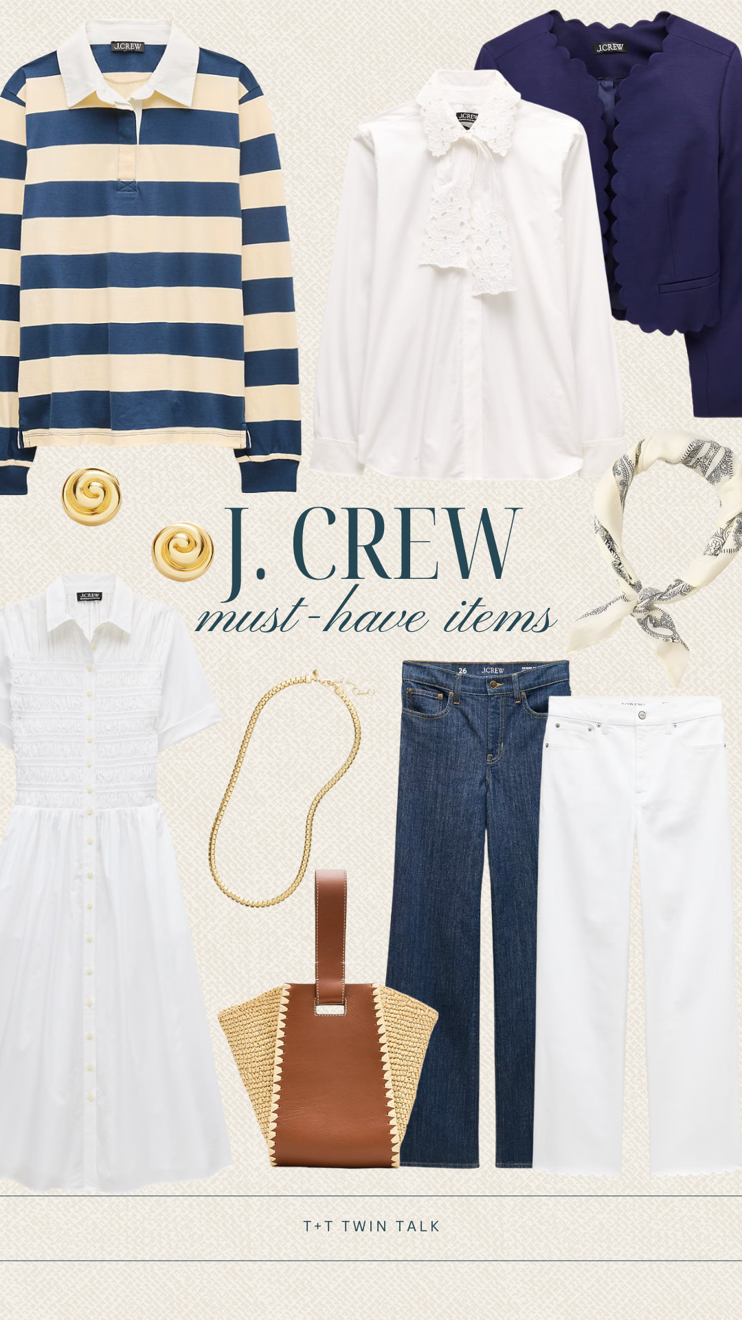 These classic pieces from J crew are essential everyday pieces for your closet! They are perfect to keep an elegant look while staying put together. These are timeless pieces that you will reach for again and again! 

 #LTKSeasonal #LTKOver40 #LTKMidsize