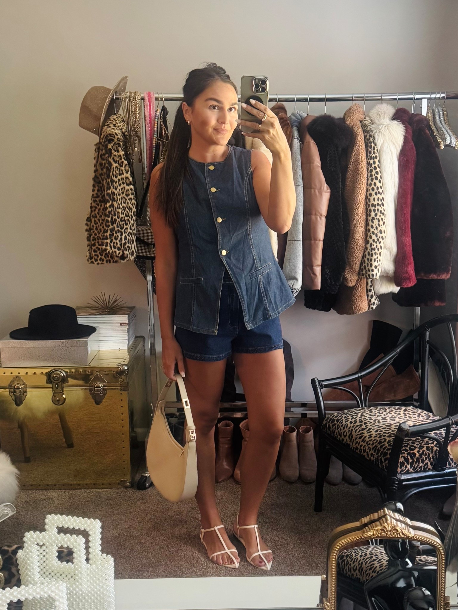 Denim split vest— on clearance for $15! Wearing a large but should’ve done a medium 🤪 

Shorts; wearing size a size 8 (dark wash)—I sized up one size in colors white and black!

Pointed toe sandals on sale; TTS, surprisingly has a good amount of cushion

Target, Walmart, Amazon Prime Deals

#LTKFindsUnder50 #LTKShoeCrush #LTKSaleAlert