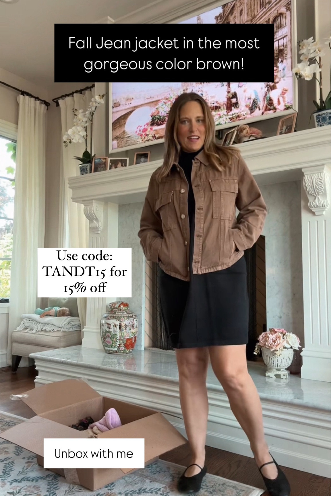 Love this Jean jacket.  Such a rich brown color. Use code: TANDT15 for 15% off! 

#LTKVideo #LTKSaleAlert #LTKOver40