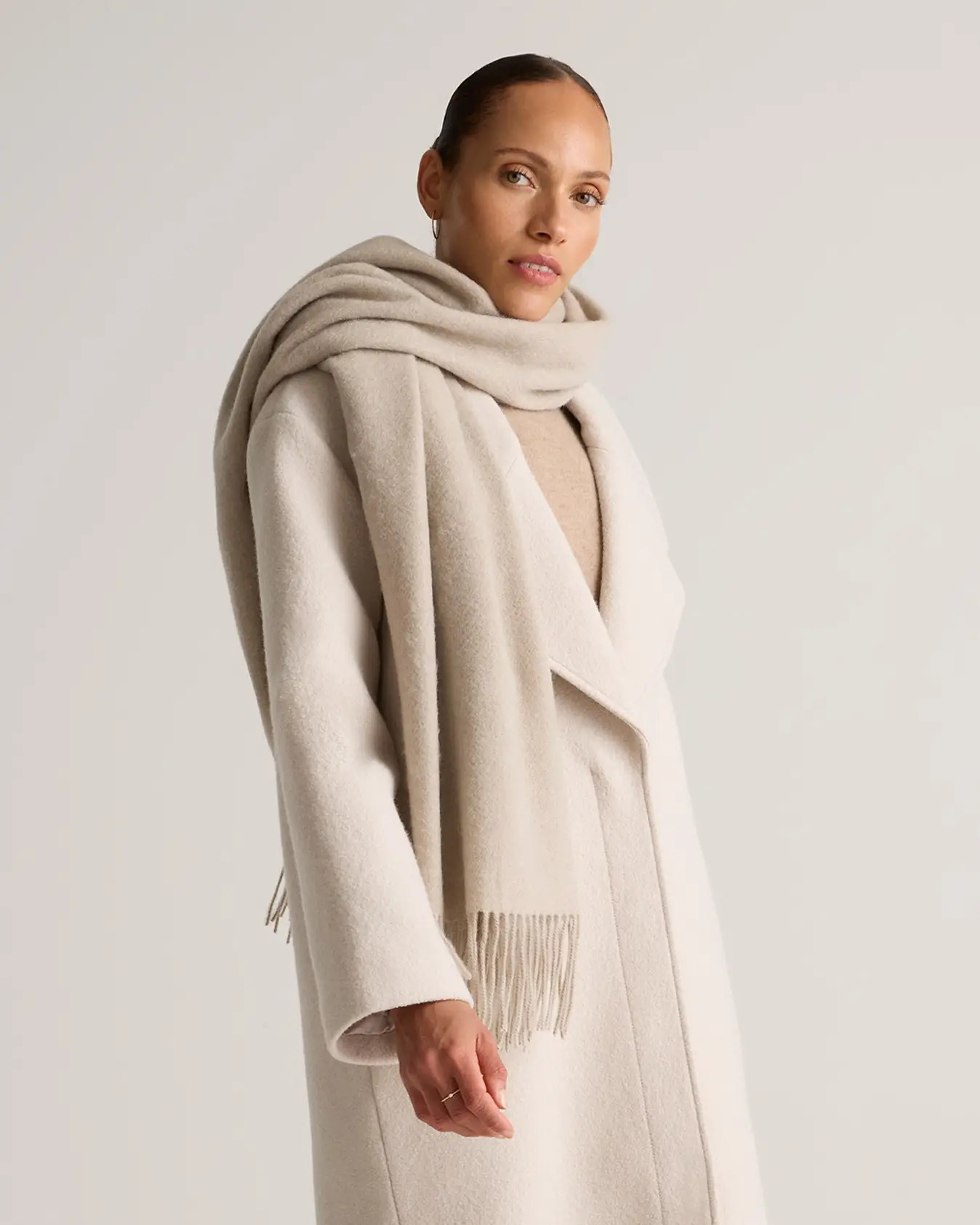 Mongolian Cashmere Woven Fringe Wrap | Quince