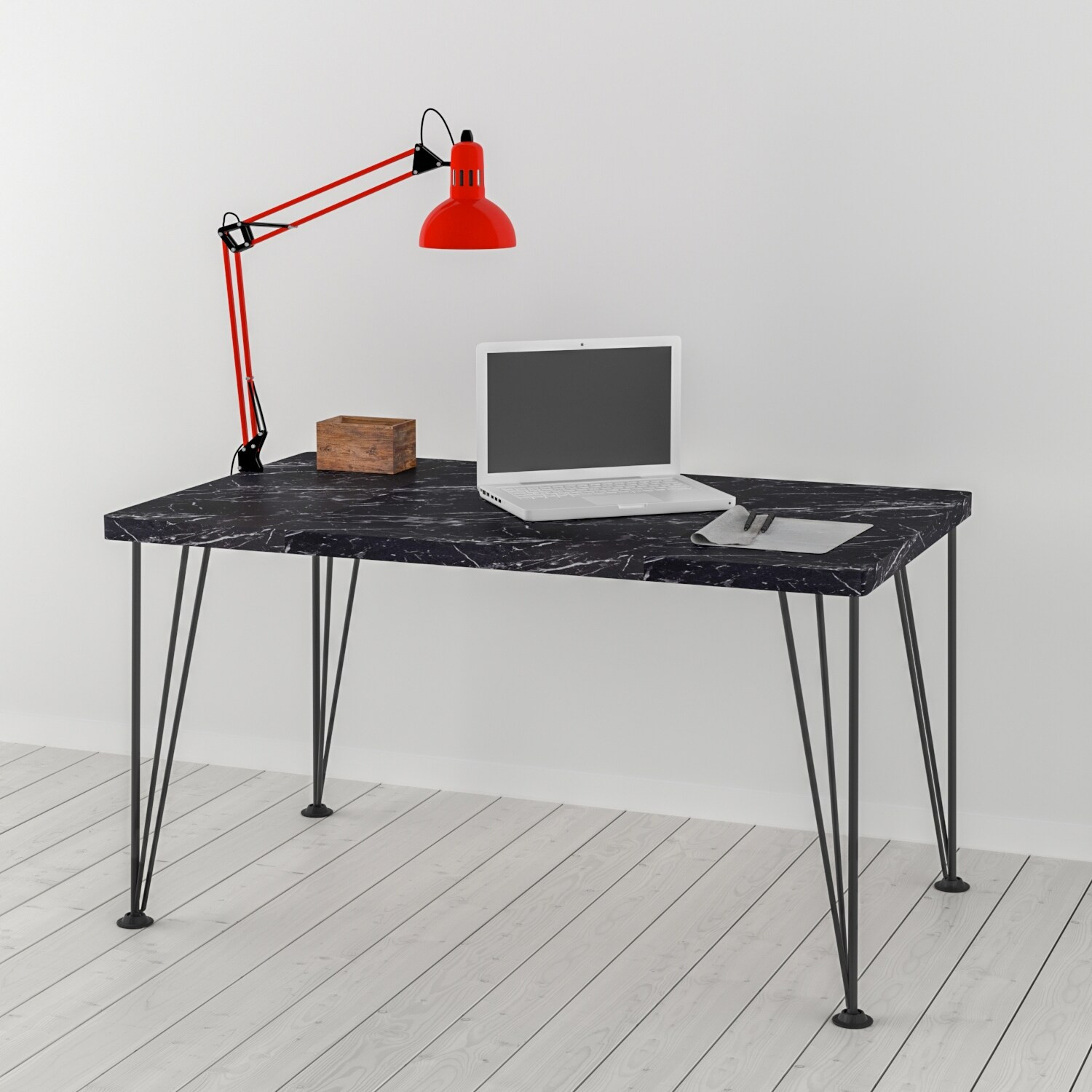 Wood Base With Metal Legs Study Desk | Bed Bath & Beyond