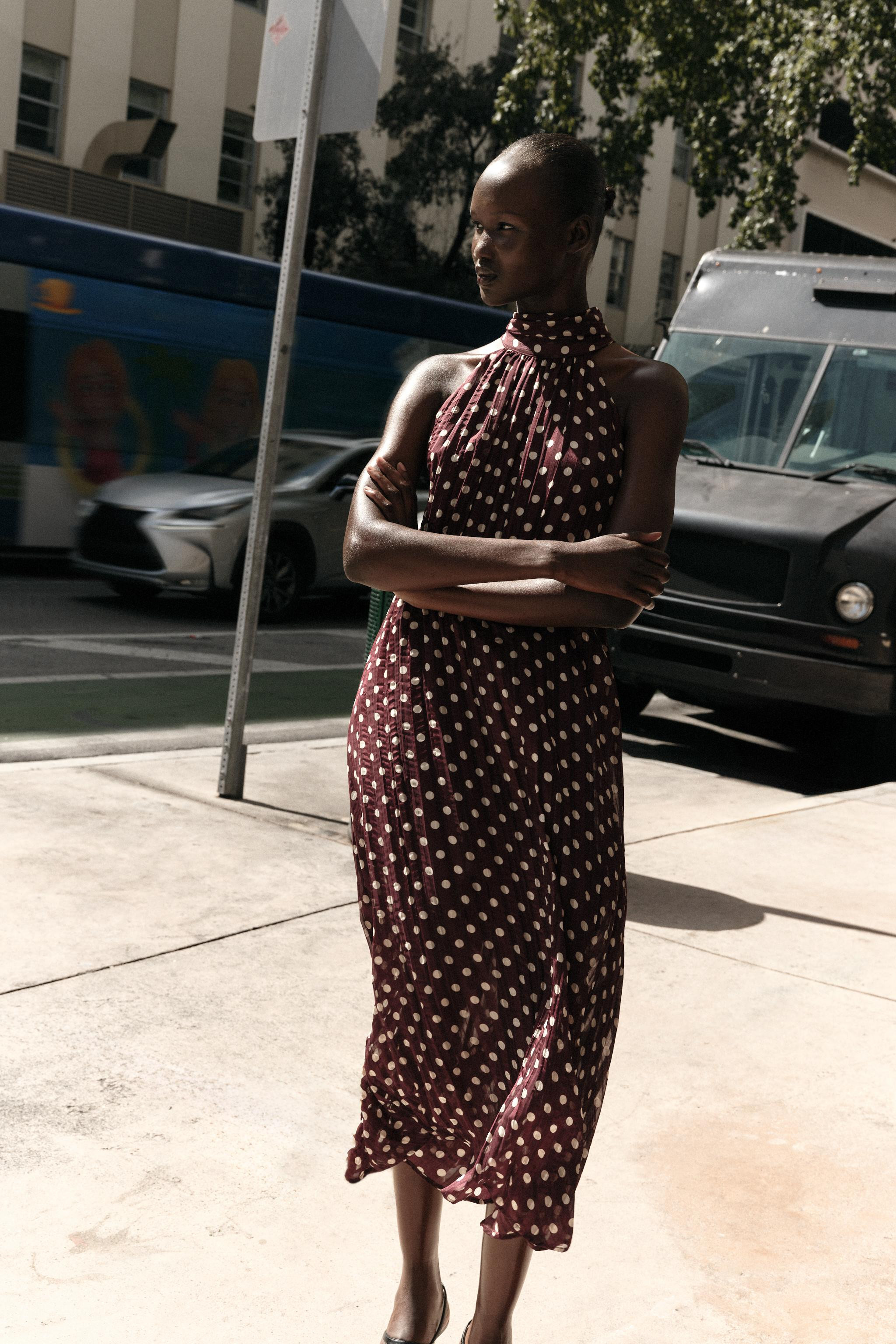 POLKA DOT MIDI DRESS | Zara UK