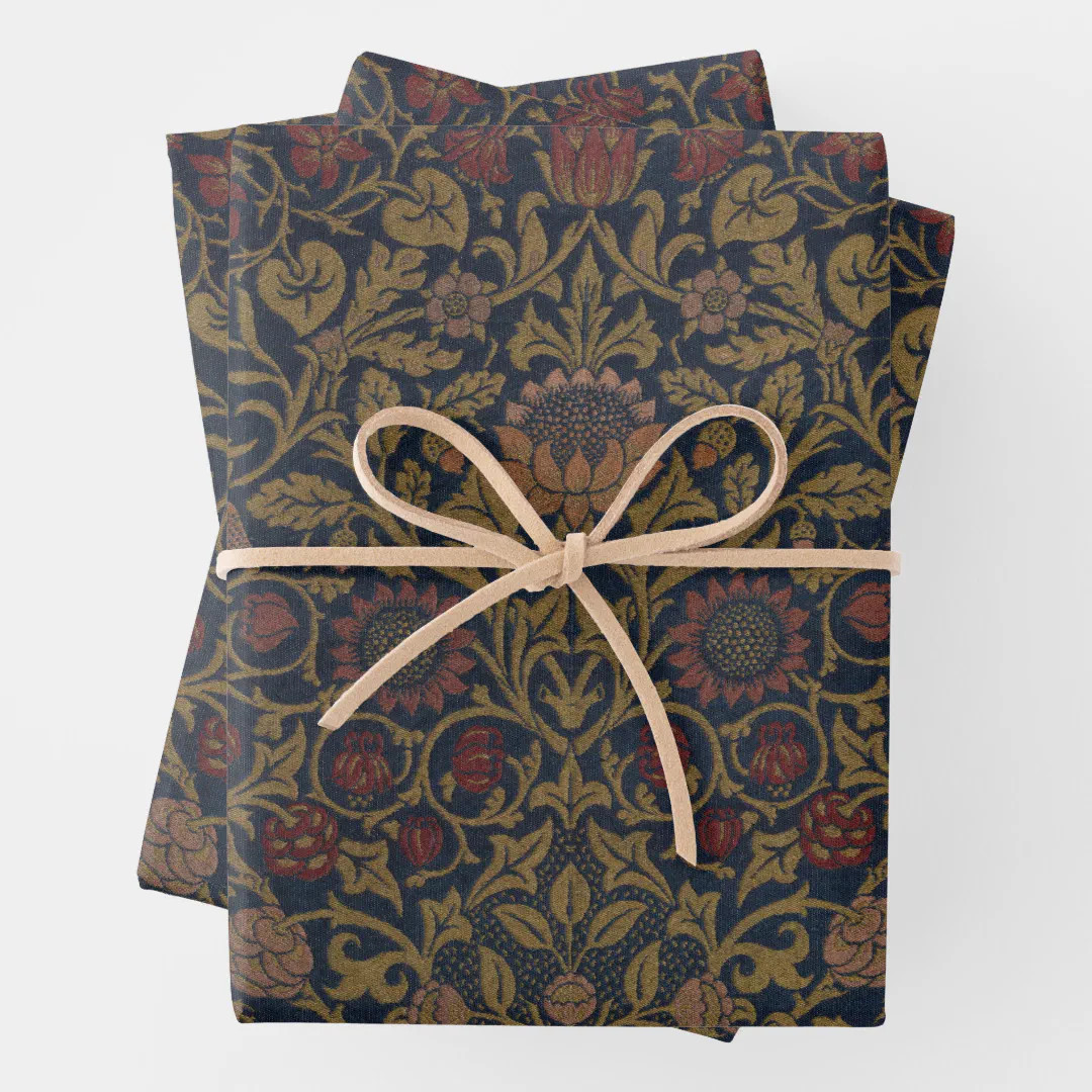 William Morris: Violet & Columbine Wrapping Paper | Zazzle | Zazzle