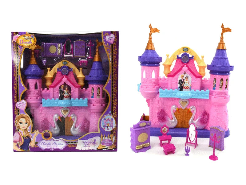 Fairy Princess Castle Play House Toy Doll Playset w/ Lights Sounds Prince Figure | Walmart (US)
