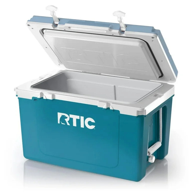 RTIC 52 QT Ultra-Light Hard-Sided Ice Chest Cooler, Deep Harbor and RTIC Ice, Fits 76 Cans | Walmart (US)