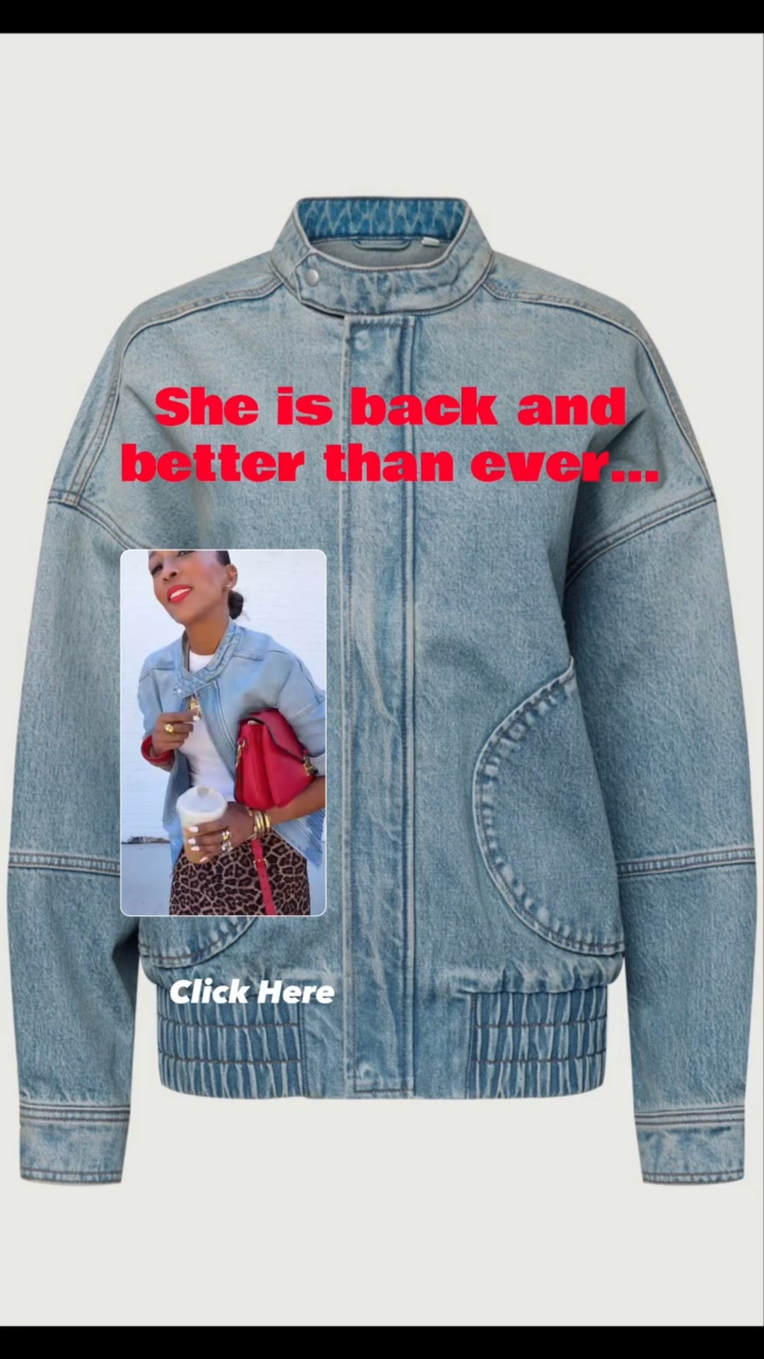 The denim bomber you guys loved last time is officially back, and I knew I had to share because so many of you asked about it.

I linked my original reel where I was wearing this jacket so you can see how it fits and how I styled it the first time around.

It is one of those easy throw on pieces that instantly makes any outfit look intentional. I still wear mine all the time and it goes with literally everything.

Comment BOMBER for the link 🤍

I am wearing a denim bomber jacket for everyday outfits. This is an easy throw on jacket that works with jeans and leggings. I love styling simple, chic, and effortless outfits. This jacket makes any outfit look more put together. @OAK + FORT 