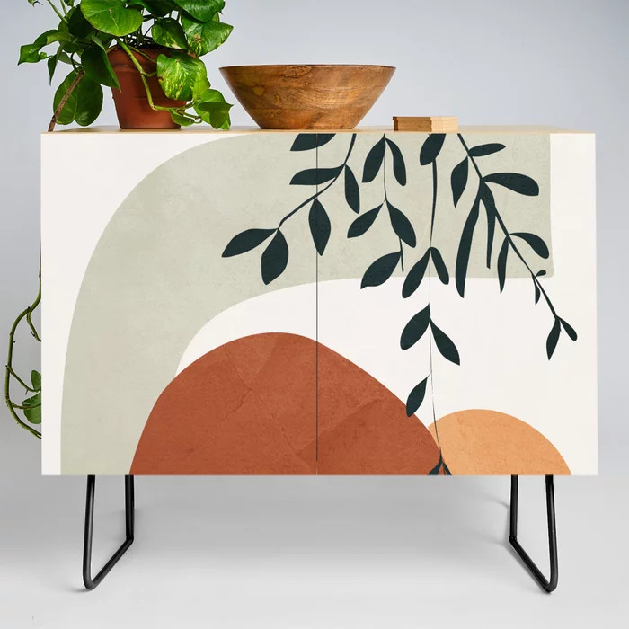 Soft Shapes I Credenza | Society6