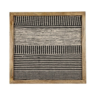 Multi Texture Wall Art Wood & Cotton - Foreside Home & Garden | Target