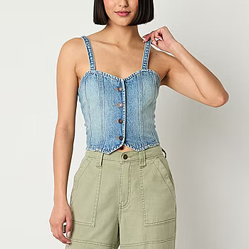 Arizona Juniors Womens Sweetheart Neck Sleeveless Tank Top | JCPenney