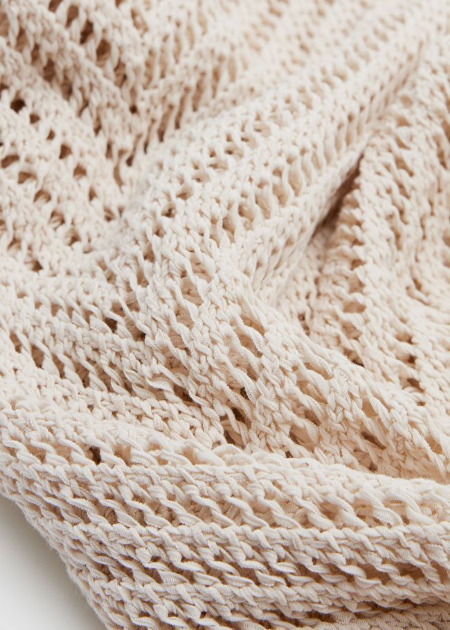Herringbone Crochet Maxi Dress | & Other Stories US