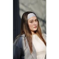 Stretch White Headband, Yoga Sports Head Wrap Hair Band, Pastel Plain Stretch Workout Wide Large Headband | Etsy (US)