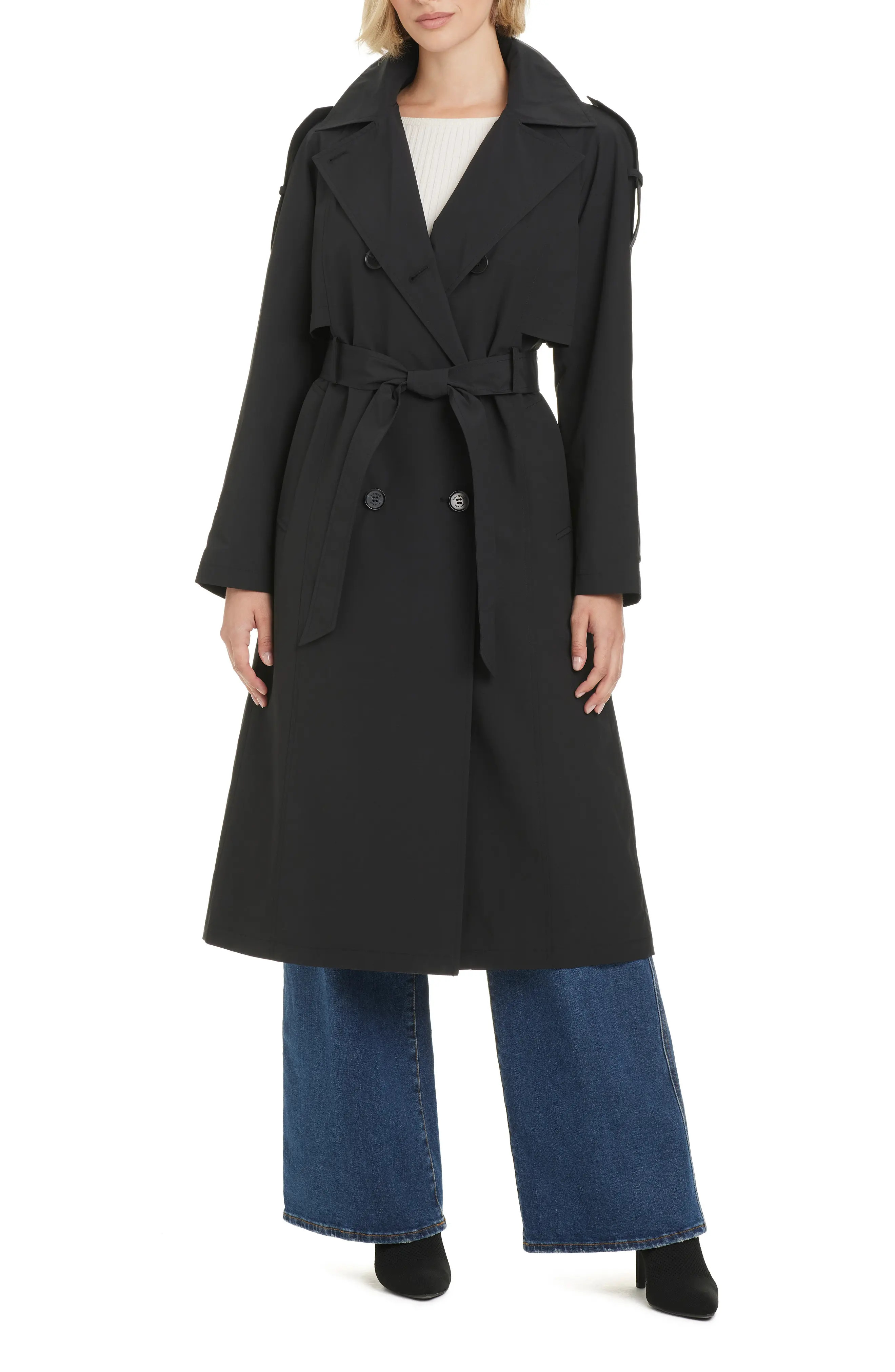 Water Resistant Double Breasted Trench Coat (Women) | Nordstrom | Nordstrom