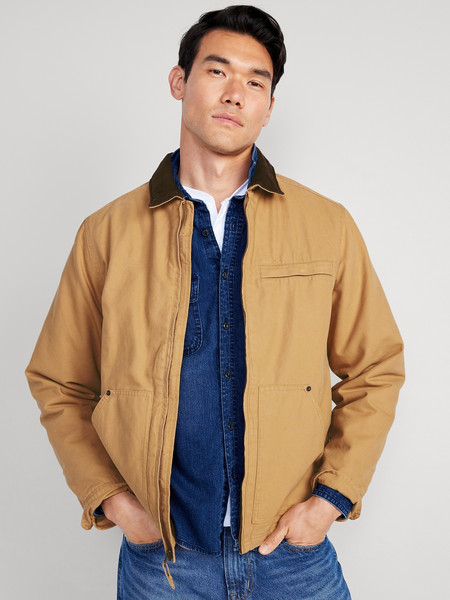 Canvas Cozy-Lined Barn Coat for Men | Old Navy (US)