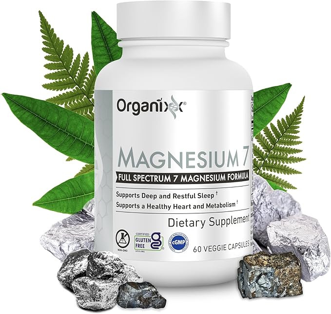 Organixx Magnesium Glycinate Supplement for Support Sleep, Muscle & Heart Health, 7 Type Magnesiu... | Amazon (US)