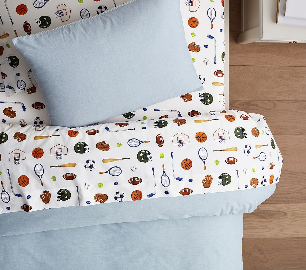 All-Star Sports Organic Sheet Set | Pottery Barn Kids
