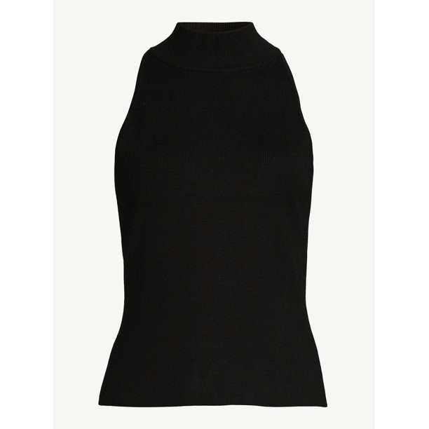 Scoop Women’s Sleeveless Halter Neck Sweater, Sizes XS-XXL | Walmart (US)