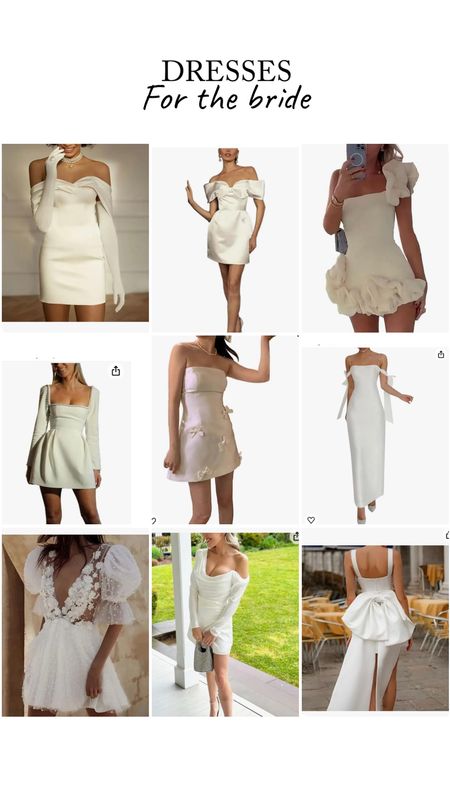 White dresses, bridal dress, white mini dress, amazon dresses 

#LTKstyletip #LTKwedding #LTKfindsunder50
