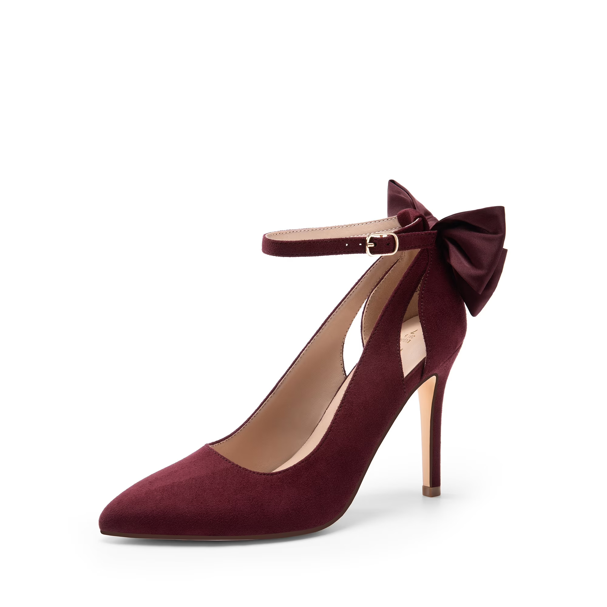 DREAM PAIRS Women's High Heels Stiletto Strappy Pointed Toe Bow Heel Pumps Sexy D'Orsay Party Wedding Dress Shoes | Walmart (US)
