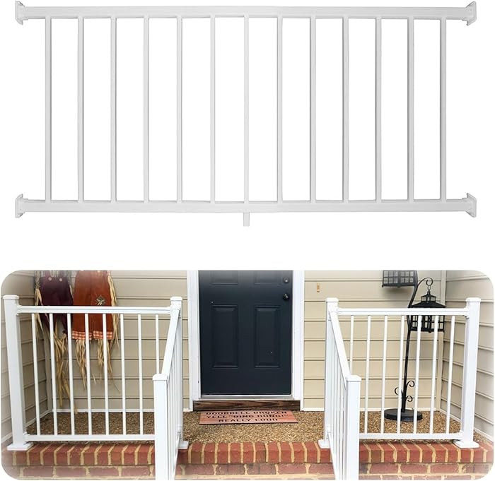 Weatherables 36 in. H x 6 ft. W Stanford Deck Railing Kit – Aluminum Porch & Balcony Railing Ki... | Amazon (US)