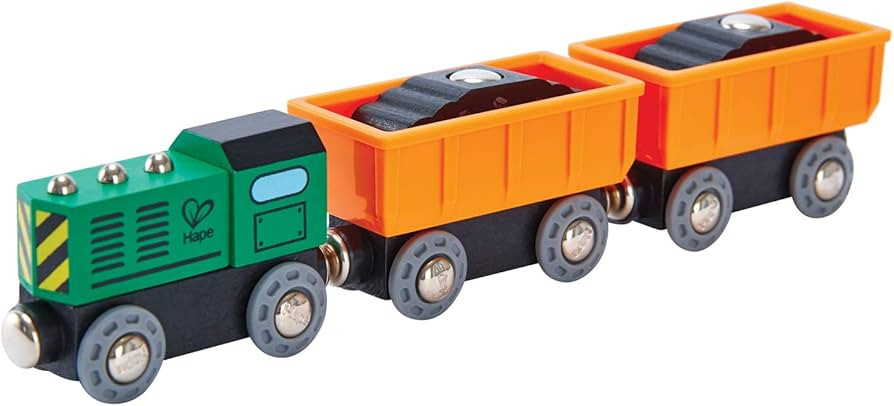 Hape Railway Diesel Freight Train, L: 9.8, W: 1.4, H: 1.9 inch | Amazon (US)