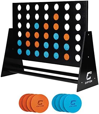 Cipton Gaming 4 in a Row Jumbo Connect Set Game, Great for a Family and Friends Group Games, Connect | Amazon (US)