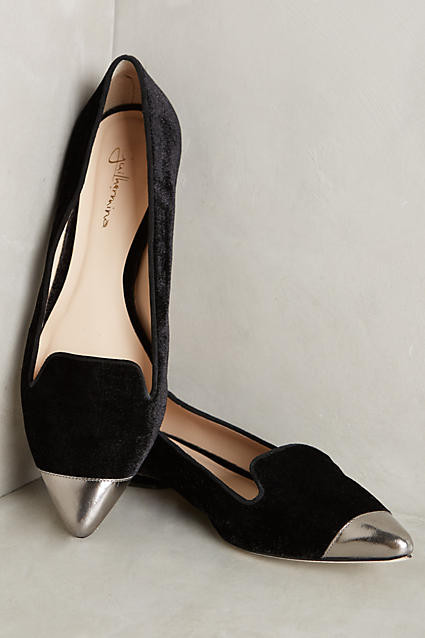 Guilhermina Velvet Smoking Slippers | Anthropologie (US)