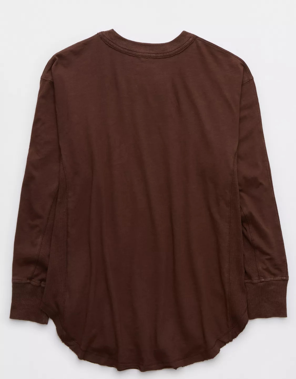 Aerie Long Sleeve Oversized Boyfriend T-Shirt | Aerie