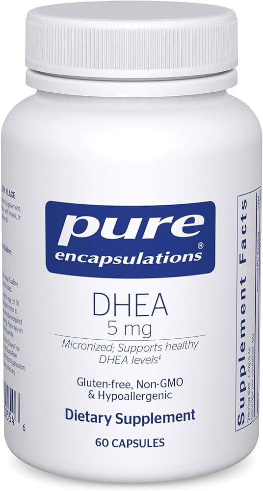 Pure Encapsulations DHEA 5 mg - Immune Support & Hormones Balance* - Micronized DHEA - Gluten Fre... | Amazon (US)